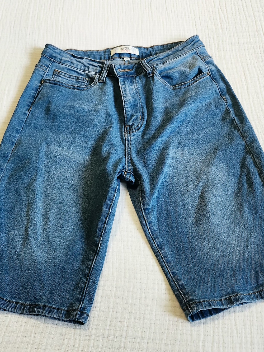 Denim Blue Bermuda Women’s Jean Shorts